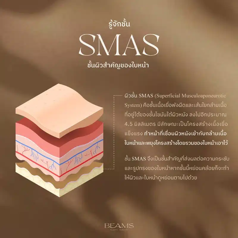 ชั้น Smas ชั้นผิวสำคัญของใบหน้า