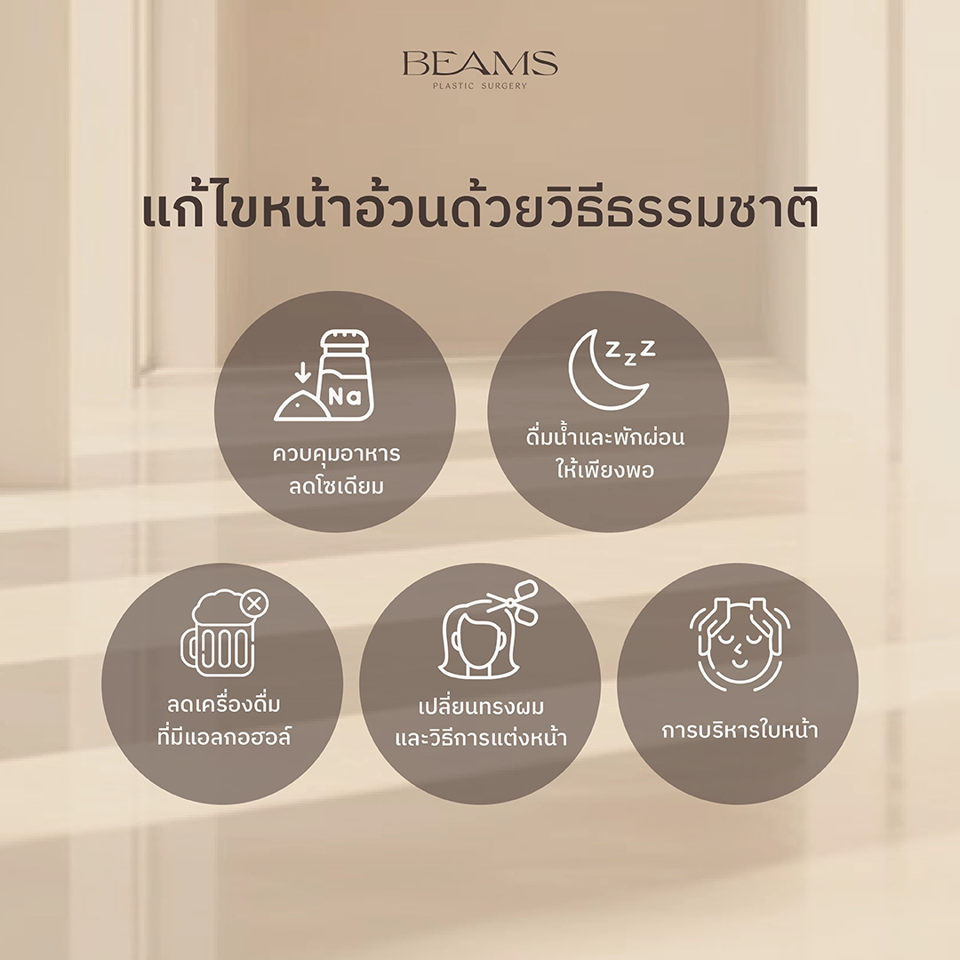 วิธีแก้หน้าอ้วน