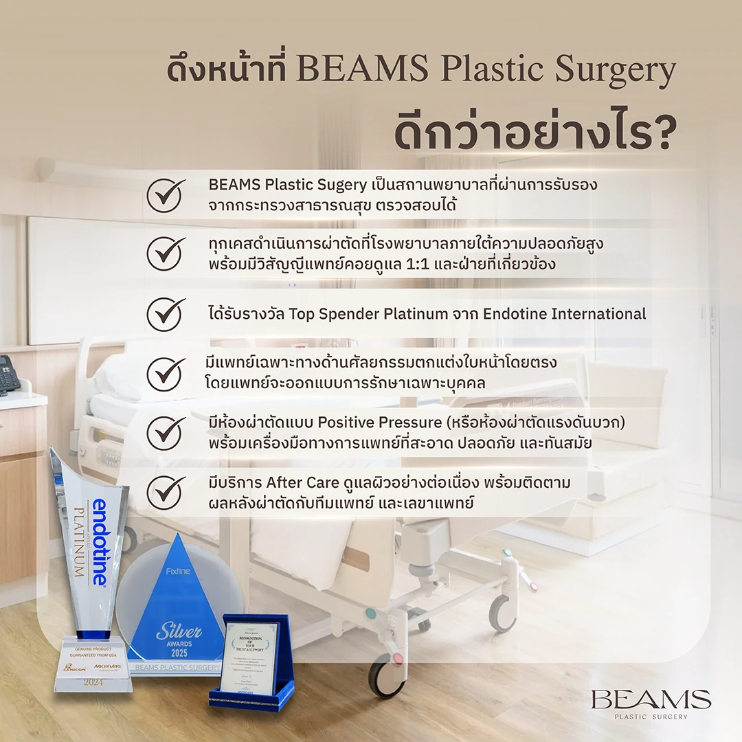ดึงหน้าที่ BEAMS Plastic Surgery ดีกว่าอย่างไร