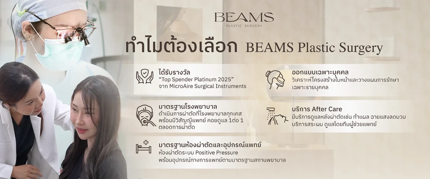 ทำไมต้องเลือก BEAMS Plastic Surgery