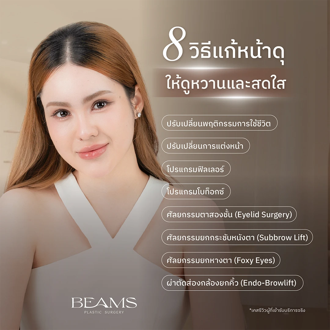 วิธีแก้หน้าดุ