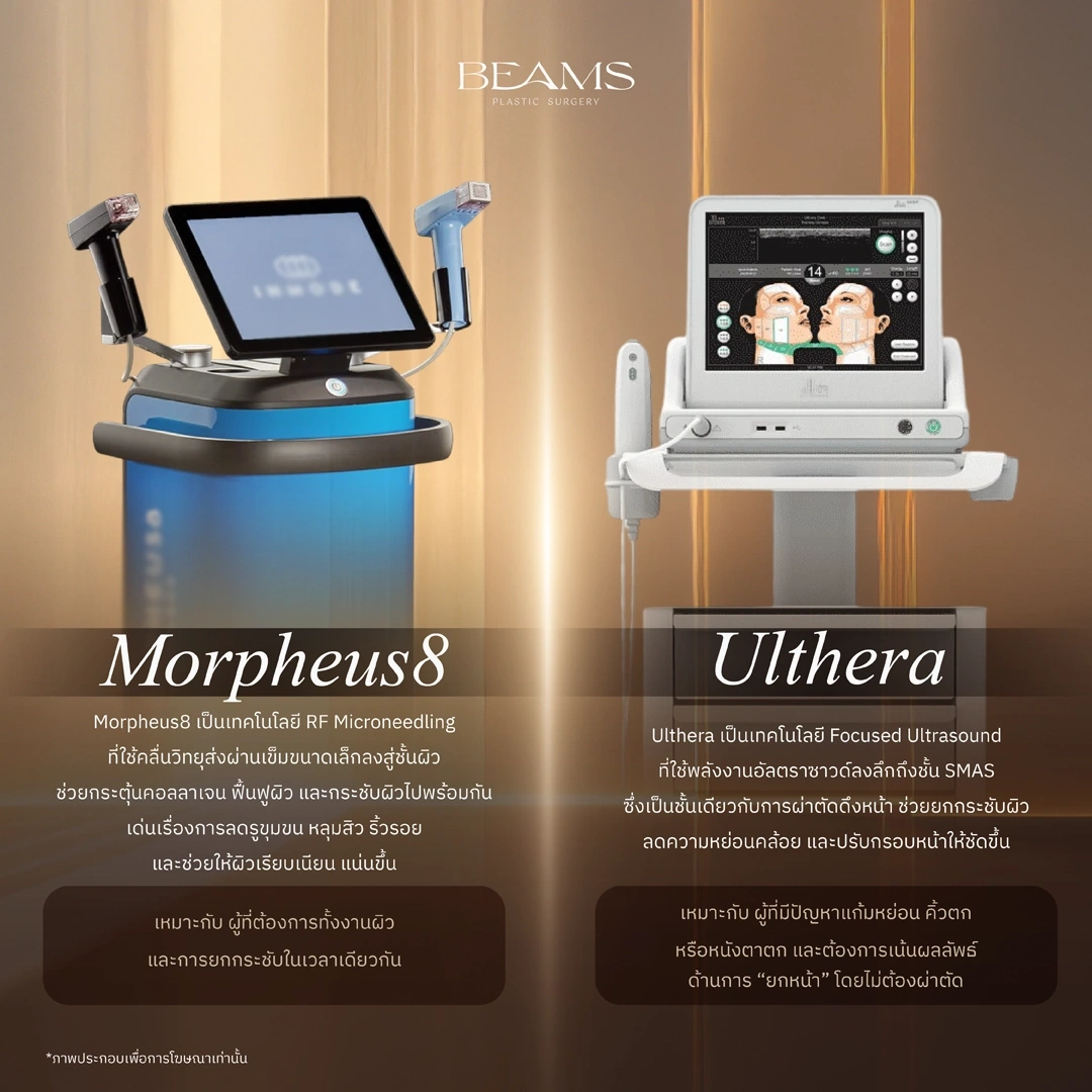 Morpheus8 กับ Ulthera แตกต่างกันอย่างไร